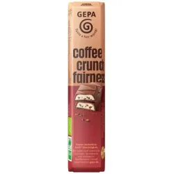 Ciocolata bio si fairtrade coffee crunch fairness, 37,5 g Gepa