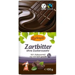 Ciocolata neagra indulcita doar cu xylitol 55% cacao, 100g Birkengold