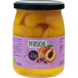 Compot bio de piersici 500 g Nur Puur