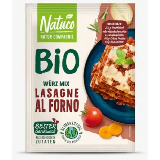 Mix de condimente bio pentru Lasagna, 30g natuco