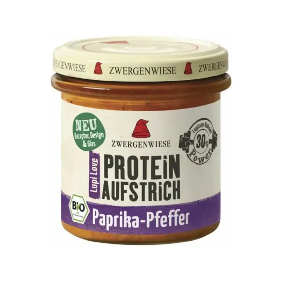 Crema tratinabila proteica bio cu paprika si piper, 135g Zwergenwiese