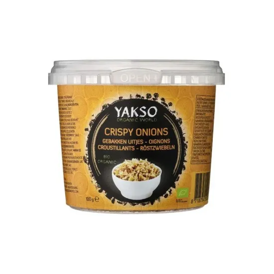 Crispy bio din ceapa crocanta, 100g Yakso