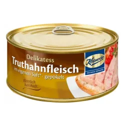 Delicatesa din carne de curcan in suc propriu, 300g Keunecke