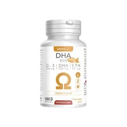 DHA pentru copii, 90 capsule masticabile, 78,75g Intersa Labs DHA pentru copii, 90 capsule masticabile, 78,75g Intersa Labs