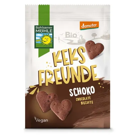 Freunde, biscuiti bio si demeter cu ciocolata 125g Bohlsener Muhle