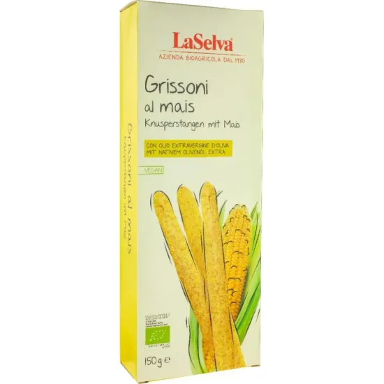 Grisine bio cu porumb, 150g LaSelva