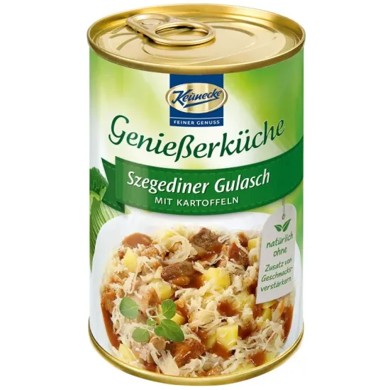 Gulas in stil Szeged cu cartofi, 400g Keunecke