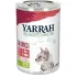 Hrana umeda bio pentru pisici, bucati de pui si vita in sos, 405g Yarrah