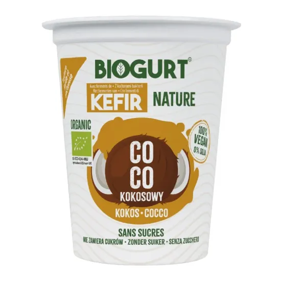 Kefir bio din bautura de cocos natur, 400g Biogurt