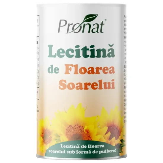 Lecitina de floarea soarelui, 200g Pronat