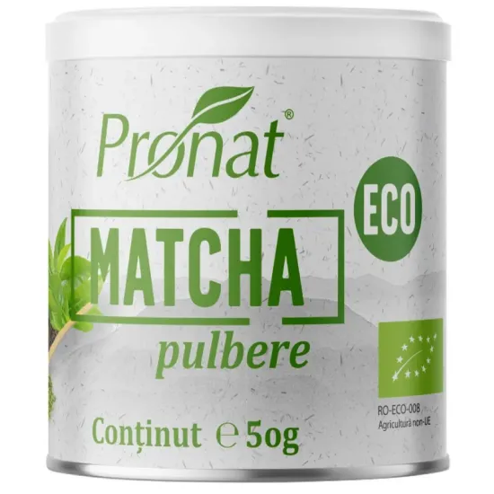 Matcha bio pulbere, 50g Pronat