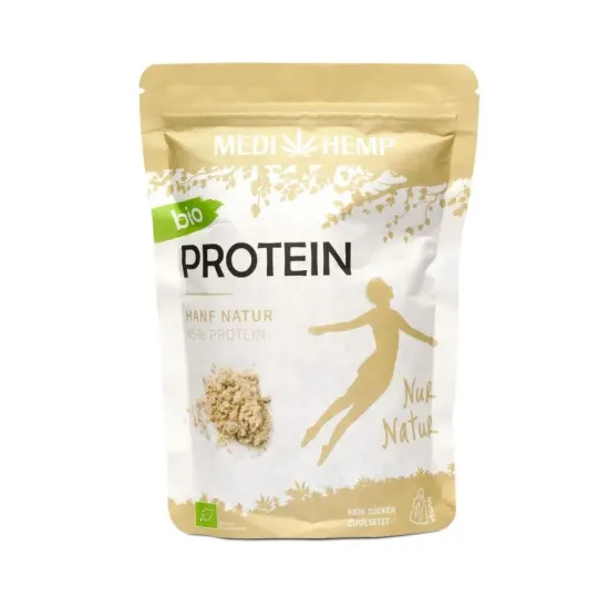 Proteina din canepa natur, bio, 330g, Medihemp