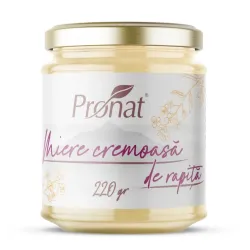 Miere cremoasa de rapita, 220g Pronat Miere cremoasa de rapita, 220g Pronat