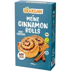 Mix bio pentru rulouri cu scortisoara, vegan, 450g Biovegan Mix bio pentru rulouri cu scortisoara, vegan, 450g Biovegan