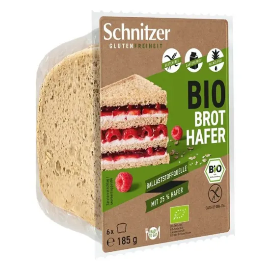 Paine bio din ovaz fara gluten, 185g Schnitzer Gluten Free