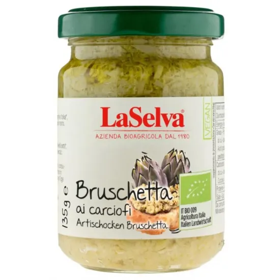 Pasta bio Bruschetta pe baza de anghinare, 130g LaSelva