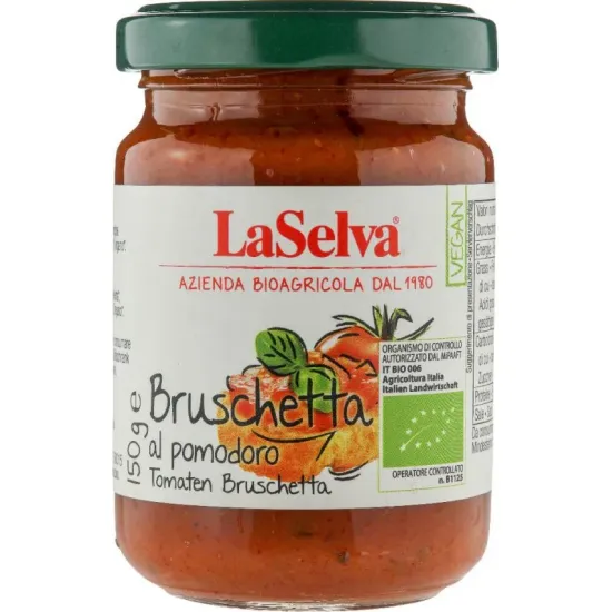 Pasta bio Bruschetta pe baza de rosii, 130g LaSelva