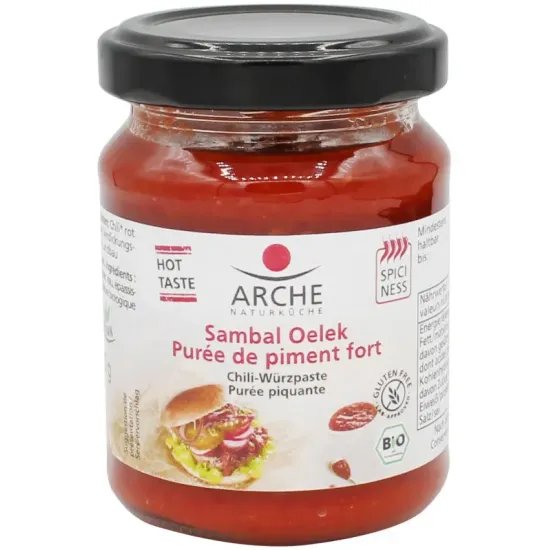 Pasta bio de chili Sambal Oelek, 125g Arche