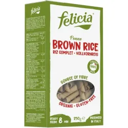 Penne bio din orez brun 250g Felicia