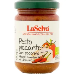 Pesto picant bio cu ardei iute si branza de oaie, 130g LaSelva