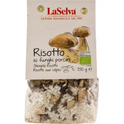 Risotto bio cu ciuperci porcini, 250g LaSelva Risotto bio cu ciuperci porcini, 250g LaSelva