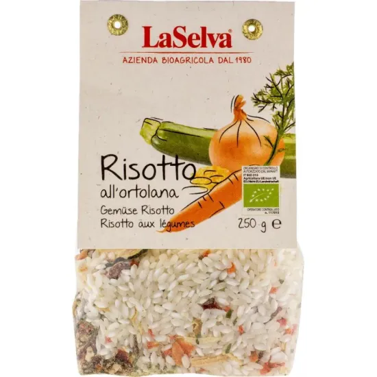 Risotto bio cu legume, 250g LaSelva