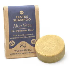 Sampon solid bio cu aloe vera, 48g Wunderberg