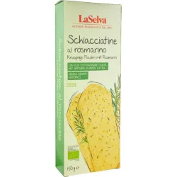Schiacciatine bio cu rozmarin, 150g LaSelva Schiacciatine bio cu rozmarin, 150g LaSelva