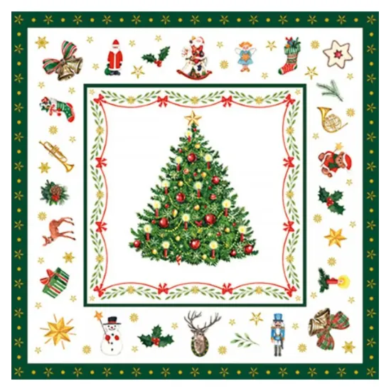 Servetele de Craciun 25x25 Christmas Evergreen