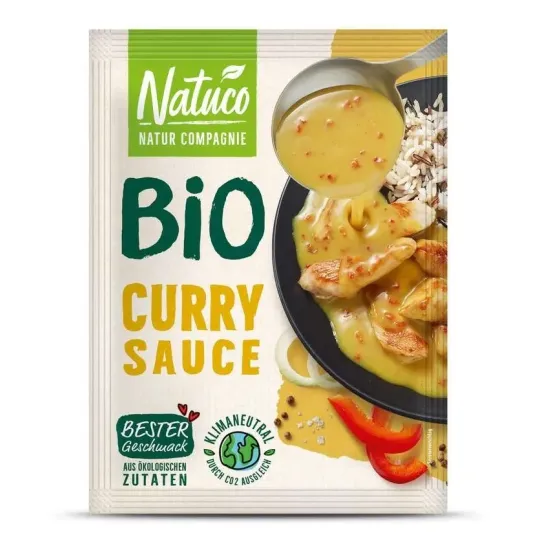 Sos curry bio, 26g natuco