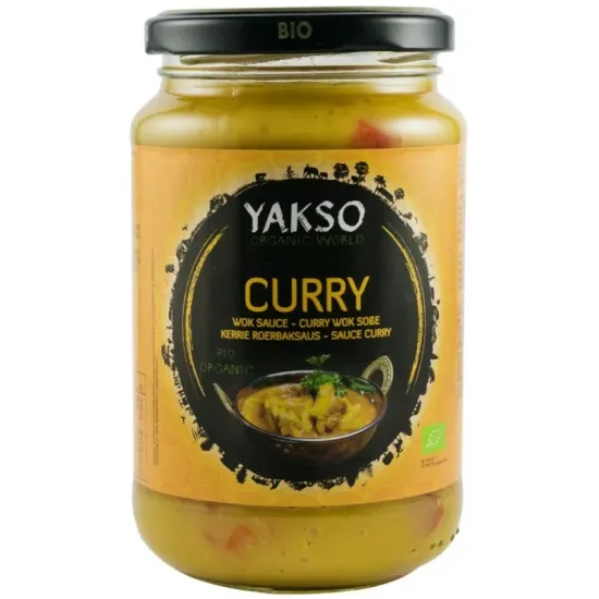 Sos bio de curry pentru wok, 350g Yakso