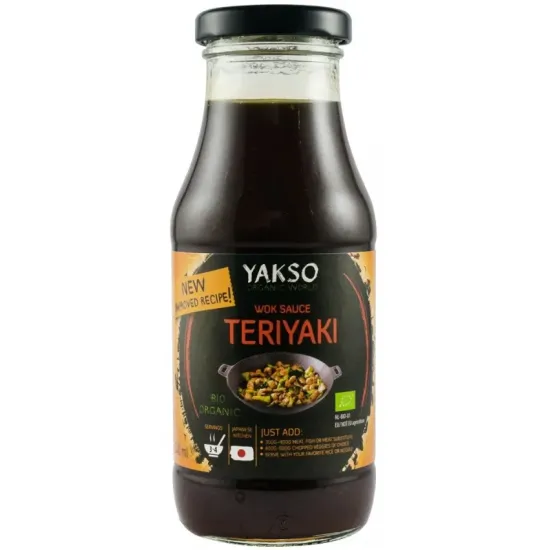 Sos bio pentru wok Teriyaki, 240ml Yakso