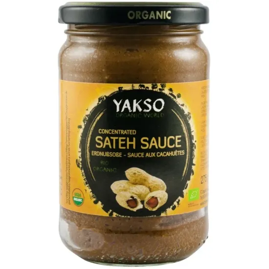 Sos Sateh bio de arahide, concentrat, 275g Yakso