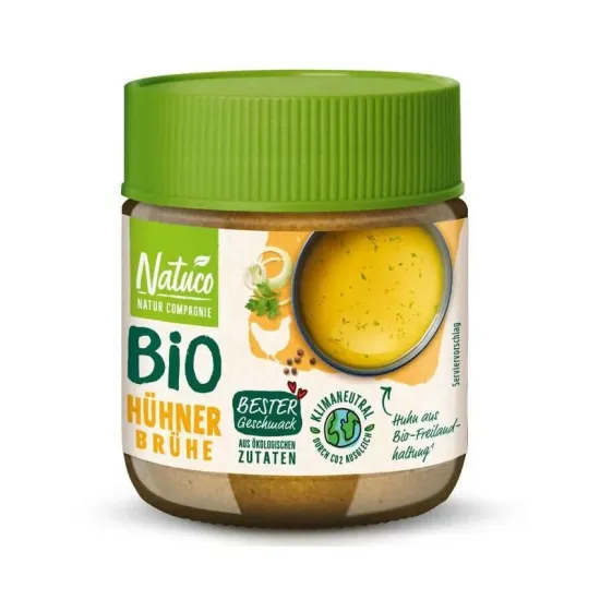 Bază de mâncare cu pui si legume bio, 90g Natuco