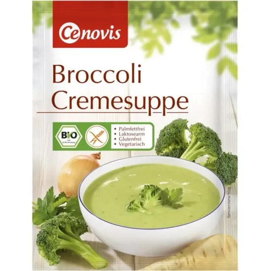 Supa crema bio de broccoli, 45g cenovis