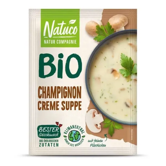 Supa crema bio de ciuperci Champignon, 39g natuco