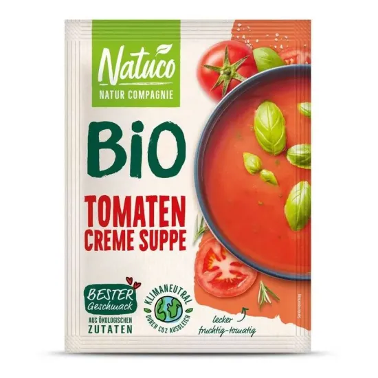 Supa crema bio de rosii, 46g natuco