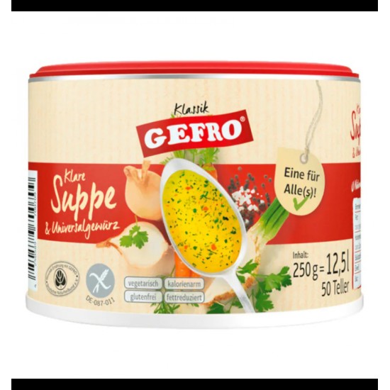 Supa de legume si condiment universal, 250g Gefro