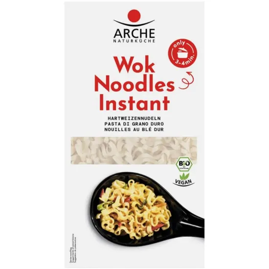 Taitei bio instant pentru wok, 250g Arche