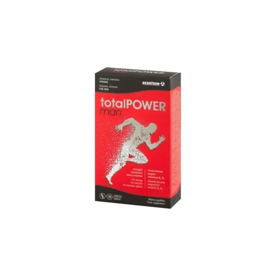 totalPOWER man, 30 tablete – 37,2 g Aconitum