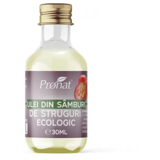 Ulei bio din samburi de struguri, 30ml Pronat