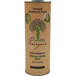 Ulei de masline cu continut mare de fenoli, bio, nefiltrat, gust echilibrat, 500ml Prevezana Green Olive Oil Ulei de masline cu continut mare de fenoli, bio, nefiltrat, gust echilibrat, 500ml Prevezana Green Olive Oil