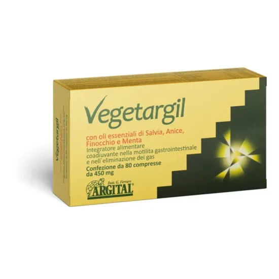 Vegetargil, supliment alimentar cu uleiuri esentiale de salvie, anason, fenicul si menta, 36 g Argital