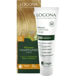 Vopsea de par crema, Blond cupru 200, 150ml Logona Vopsea de par crema, Blond cupru 200, 150ml Logona