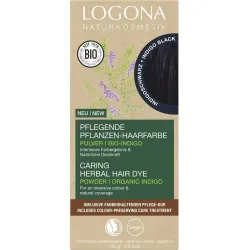 Vopsea de par pulbere, pe baza de plante, negru indigo, 100g Logona Vopsea de par pulbere, pe baza de plante, negru indigo, 100g Logona