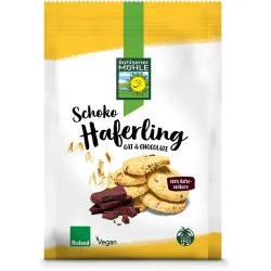 Biscuiti bio din ovaz integral cu ciocolata Biscuiti bio din ovaz integral cu ciocolata