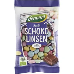 Bomboane colorate cu ciocolata de lapte eco Bomboane colorate cu ciocolata de lapte eco