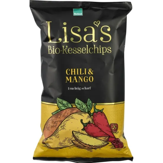 Chipsuri bio de cartofi cu chili si mango fara gluten