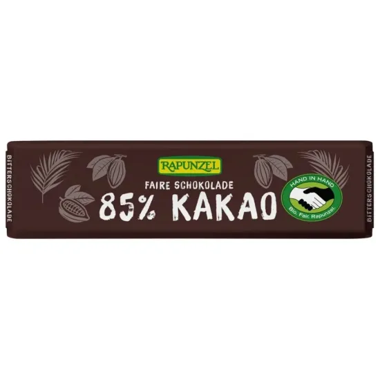 Ciocolata bio amăruie mică 85% cacao HIH