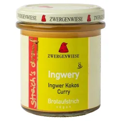 Crema tartinabila bio vegetala Ingwery cu ghimbir, cocos si curry